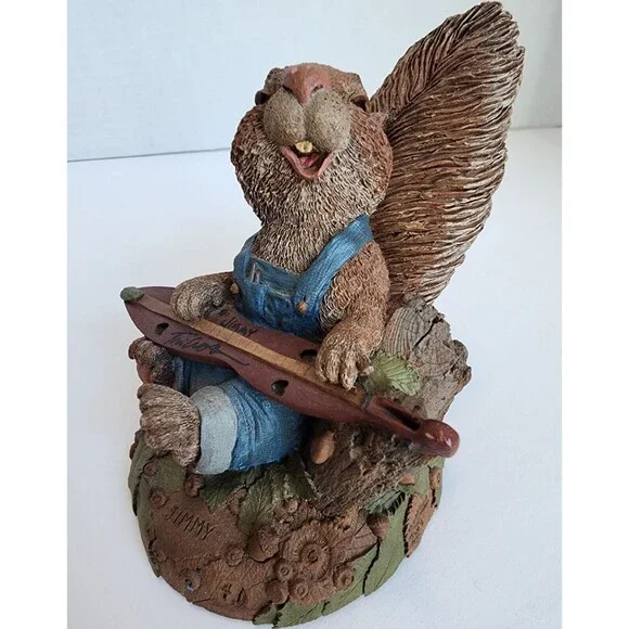 Vtg Tim Wolfe Jimmy Squirel Sculpture 1994 SIGNED Cairn Studio Tom Clark #41